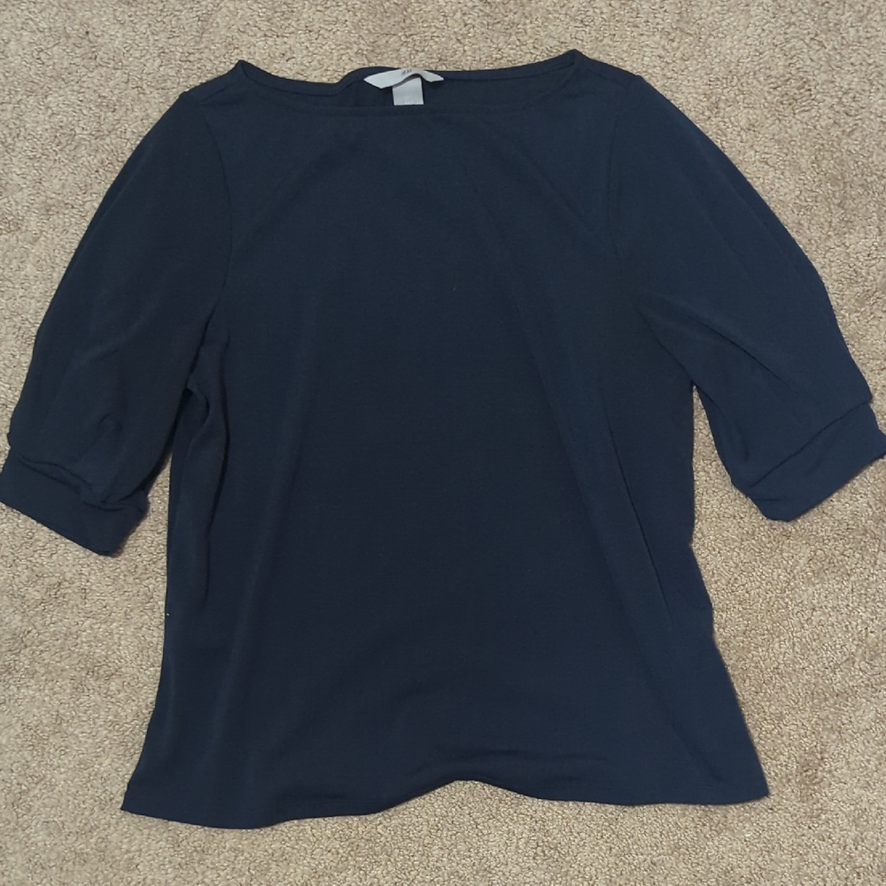 H&M Women's Navy Blue Top